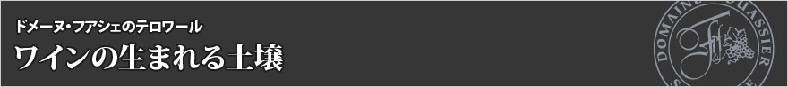 フランスワイン　ドメーヌ・フアシェ　土壌