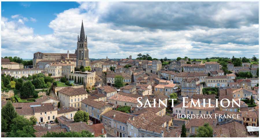 フランス・ワイン産地、サン・テミリオンのぶどう畑