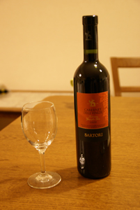 イタリアワイン　サルトーリのカベルネ赤